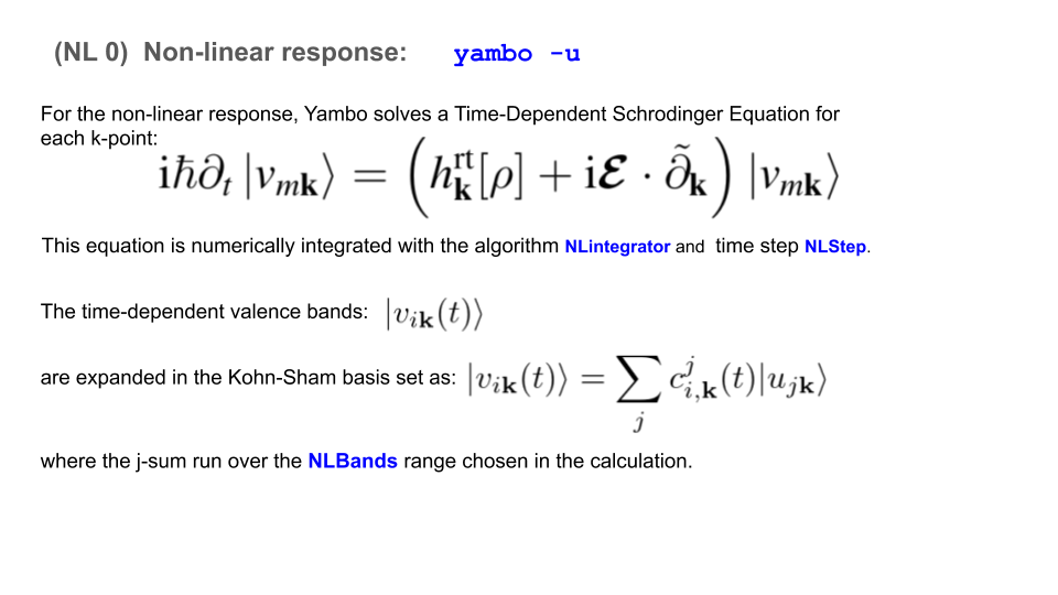 Non-linear response