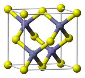 Zincblende crystalline structure. Two atoms per cell, Ga and Sb (8 electrons). Lattice constant 11.38 [a.u.]