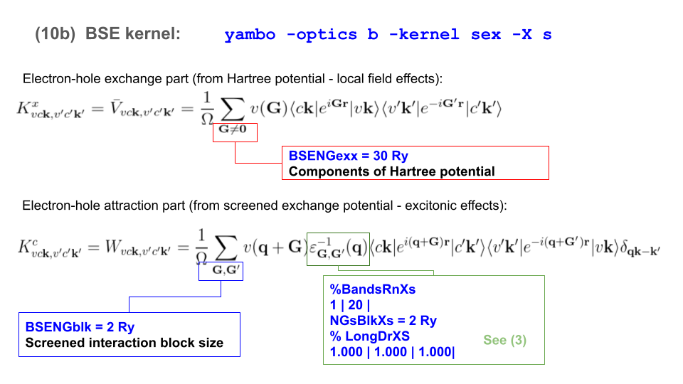 BSE kernel