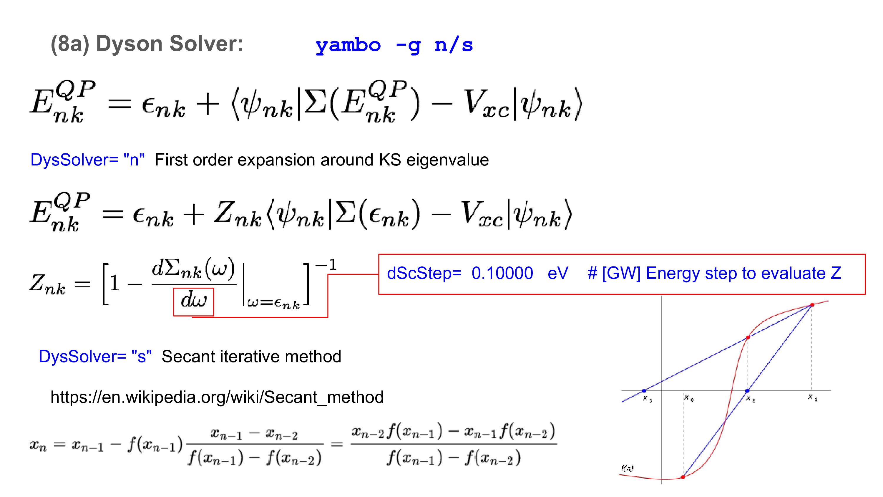 Dyson solver