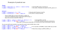 Examples of command lines
