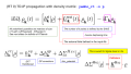 TD-IP propagation with density-matrix